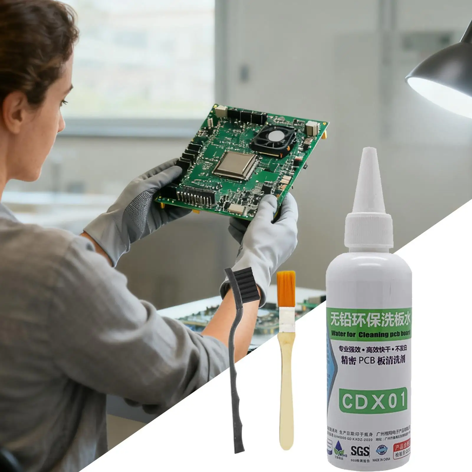 Líquido Limpador de Placa-Mãe de Secagem Rápida, Agente de Limpeza Poderoso, Removedor de Poeira para Eletrodomésticos, Computadores, Celulares e Laptops