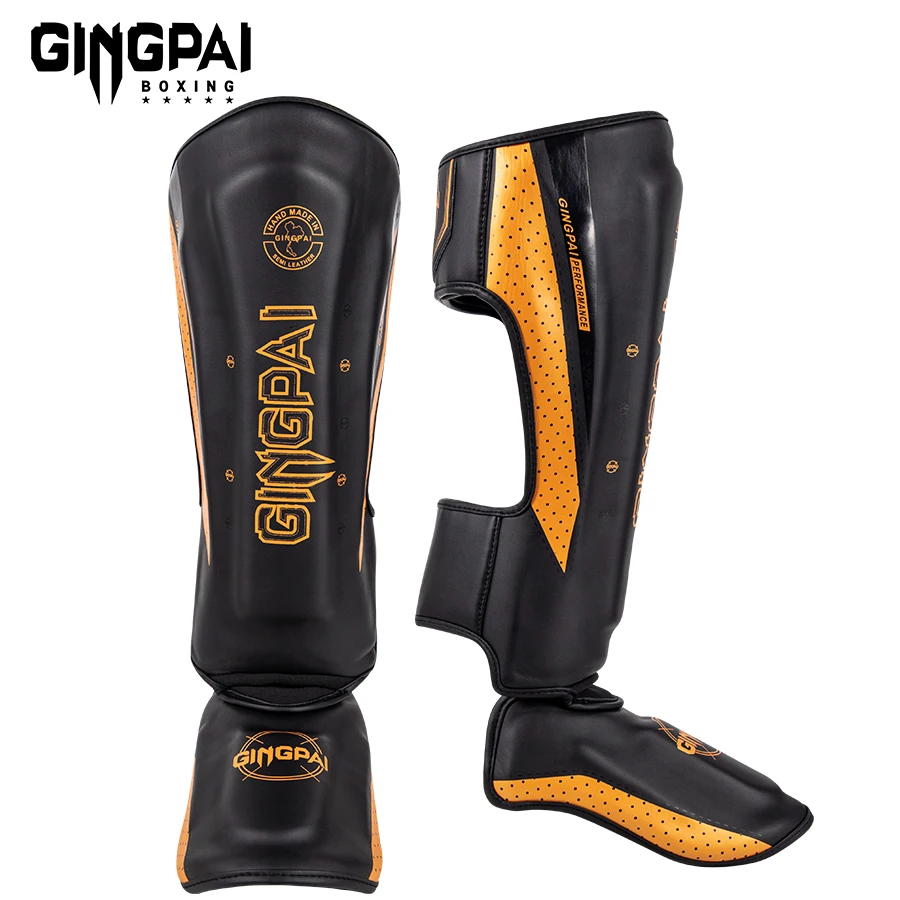 Boxing leg protection adult Sanda Muay Thai calf protection one-piece shin protection instep protection children's combat thicke