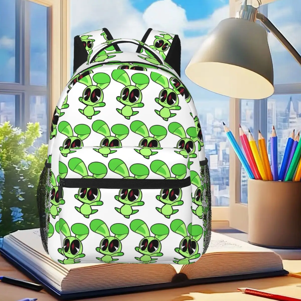 Smiling Critters Hoppy Hopscotch Backpack Student Boys Girls BookBag Children School Bag Computer Shoulder Bags for Men Women