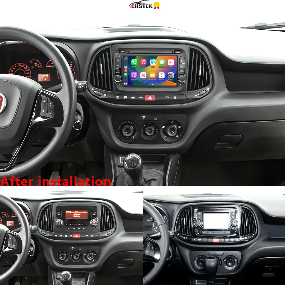 Автомобильный радиоприемник CHSTEK Android 13 для Fiat Doblo 2015 2016 2017 2018 2019 Ram Promaster City Stereo Carplay GPS WIFI 4G BT Авторадио