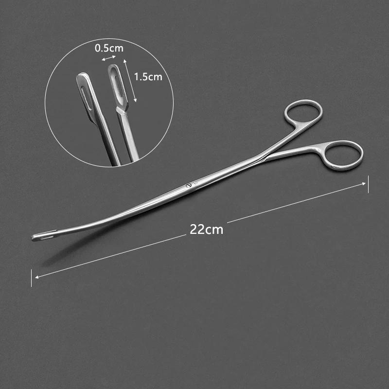 Stainless Steel Ring Removal Forceps Elbow Transverse Tooth Iud Placement Forceps