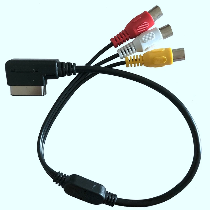 

1Pcs AMI AUX Cable Adapter 3RCA DVD Video Audio Input Wire for A3 A4 A6 A7 A8 Q5 Q7 R8 AMI MMI