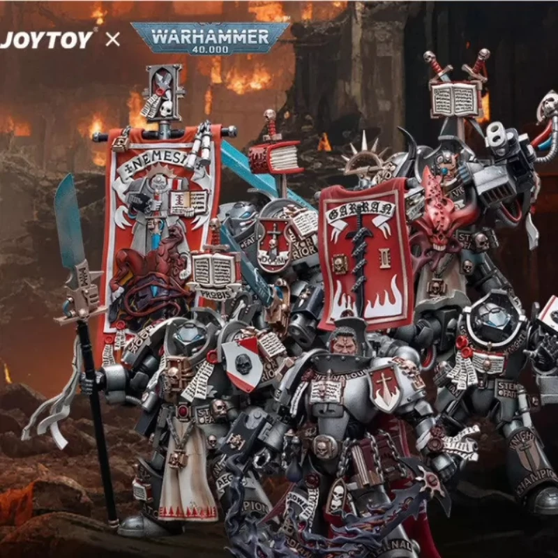 Genuine Joytoy Warhammer 40k Grey Knights Terminator 1/18 Scale Action Figure Collectible Model Toy Set For Hobby Fans