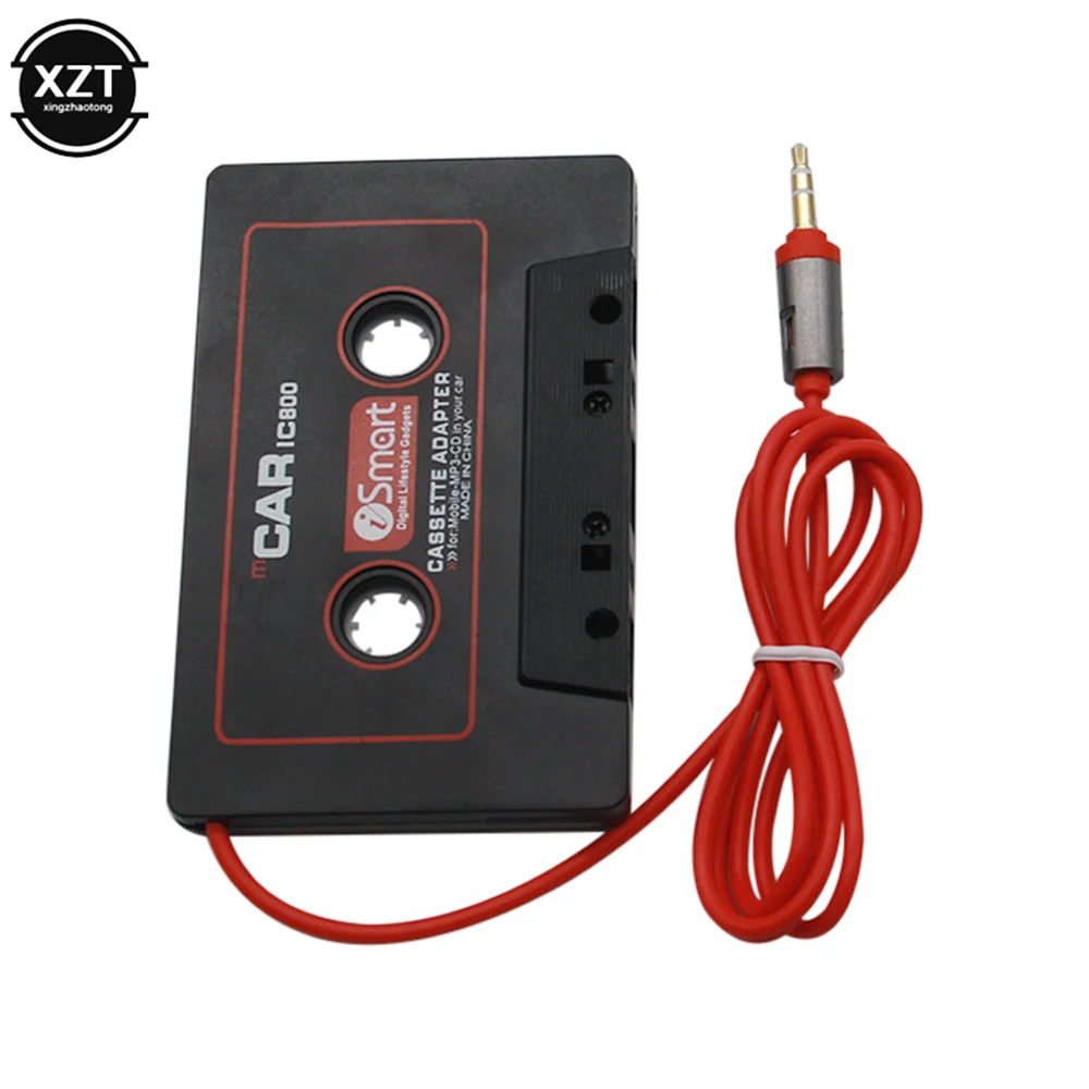 

Newest Car IC800 Cassette Tape Adapter Cassette Mp3 Player Converter 3.5mm Jack Plug For iPod For iPhone AUX Cable CD Player