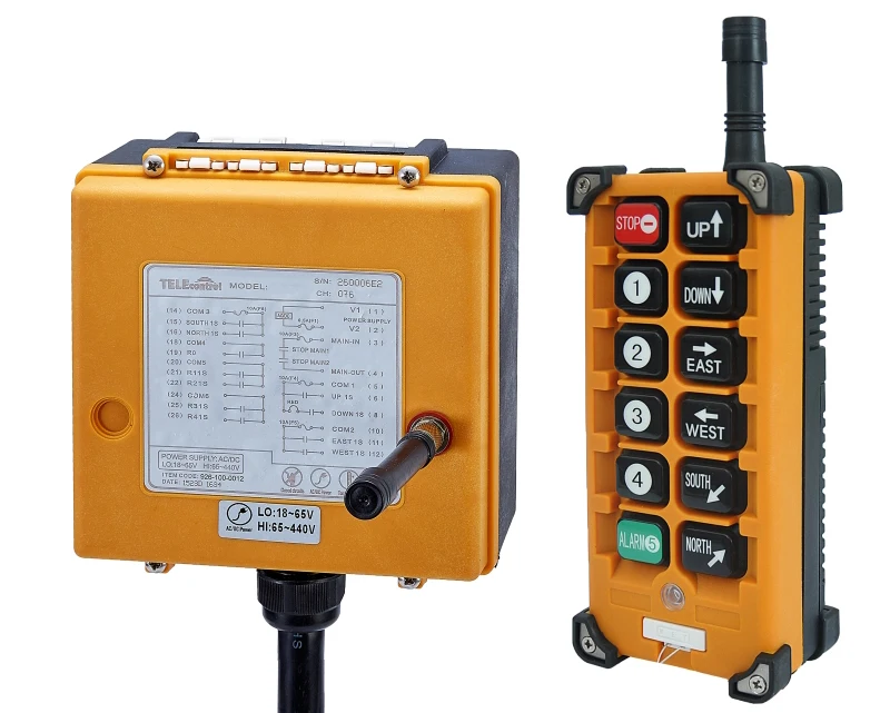 Telecontrol f23bb 10 przycisków jeden pojedynczy 1 prędkość 5-osiowy bezprzewodowy przemysłowy pilot radiowy F23-BB