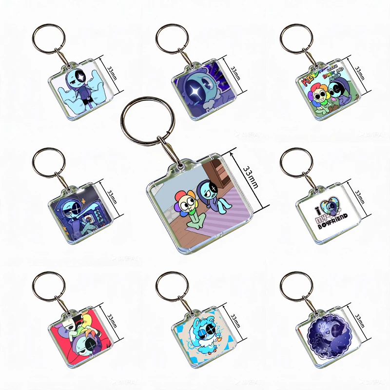 D-Dandys Game World Astro Acrylic Keychain Handmade Hanging Ornaments Clothes Backpack Decoration Accessories Gifts with Friends