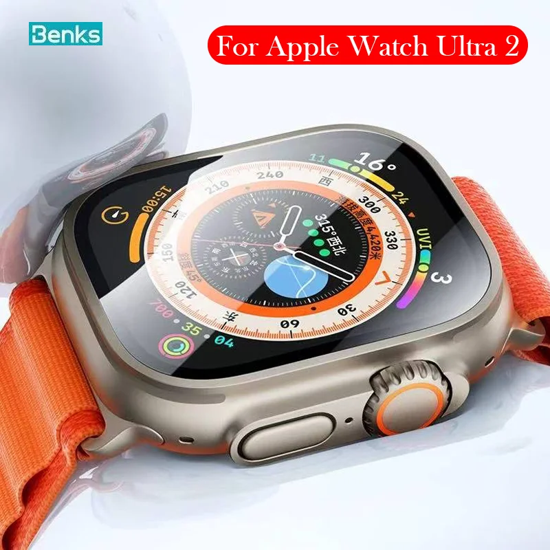 

Benks Tempered Glass For Apple Watch Ultra Screen Protector for Apple Watch Ultra 2 Glass Film