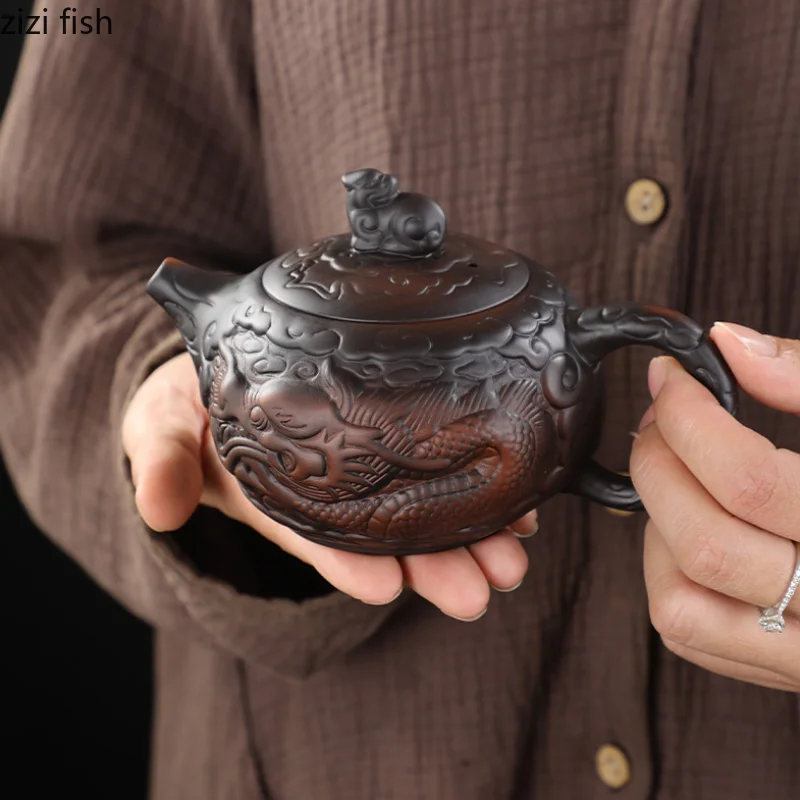 Purple Clay Pot Ceramic Teapot Tea Making Tools Tea Infuser Kettle Kung Fu Teaware Teas Making Utensils Tea Art Accessories