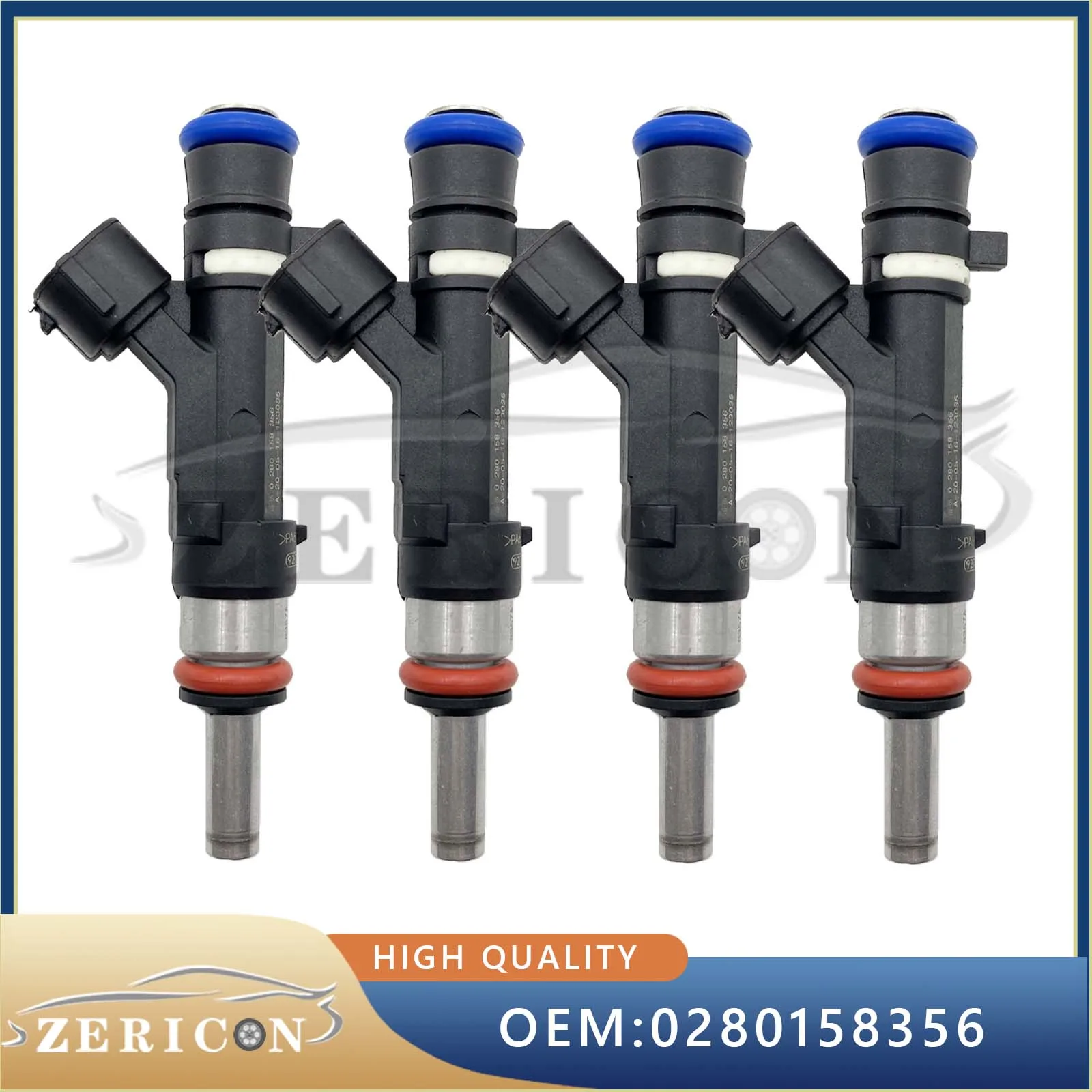 4PCS 0280158356 16600-3BS0A 166003BS0A Car Fuel Injector Nozzle For Nissan KICKS MICRA MARCH VERSA 1.6 Flex HR16DE 2011-2020