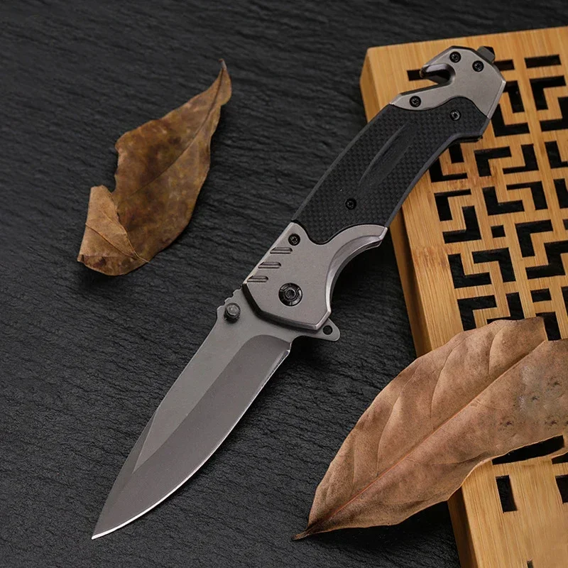 

9.0'' Tactical Damascus Steel Outdoor Folding Blade Knife Survival Combat Pocket Knife VG10 Handle Hunting Folding Knives Tools