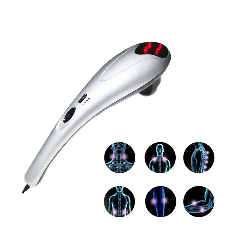 المبيعات الساخنة دليل ثلاثة للتغيير تدليك رئيس دولفين حبالي السلكية الشكل مفيد الأشعة تحت الحمراء تدليك الجسم المطرقة