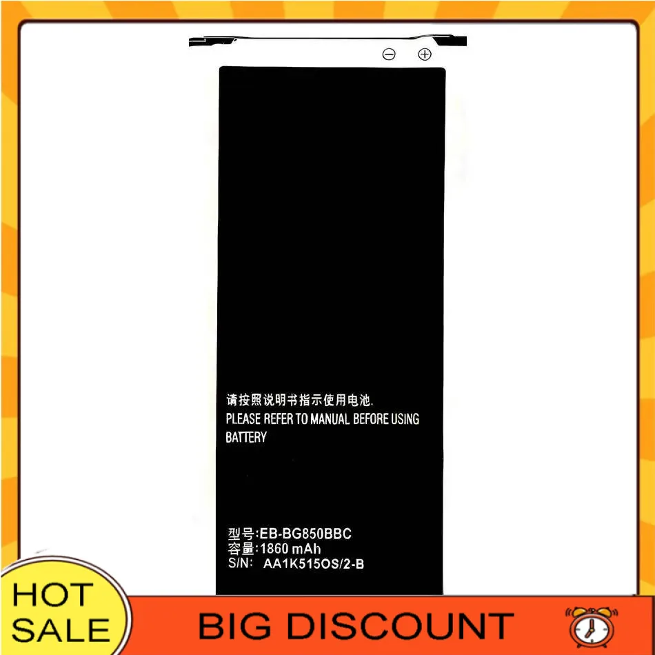 

For Samsung Galaxy Alpha G850F G8508S G8509V G850 G8508 G850T G850V G850M EB-BG850BBC 1860Mah Long Lasting Mobile Phone Battery