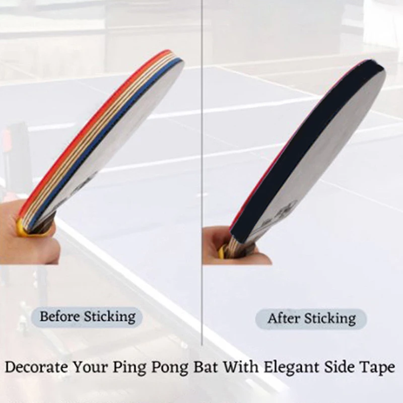 Pegamento protector para raqueta, cinta de borde súper grueso para raqueta de tenis de mesa, Protector lateral, cinta protectora para murciélago de Ping Pong