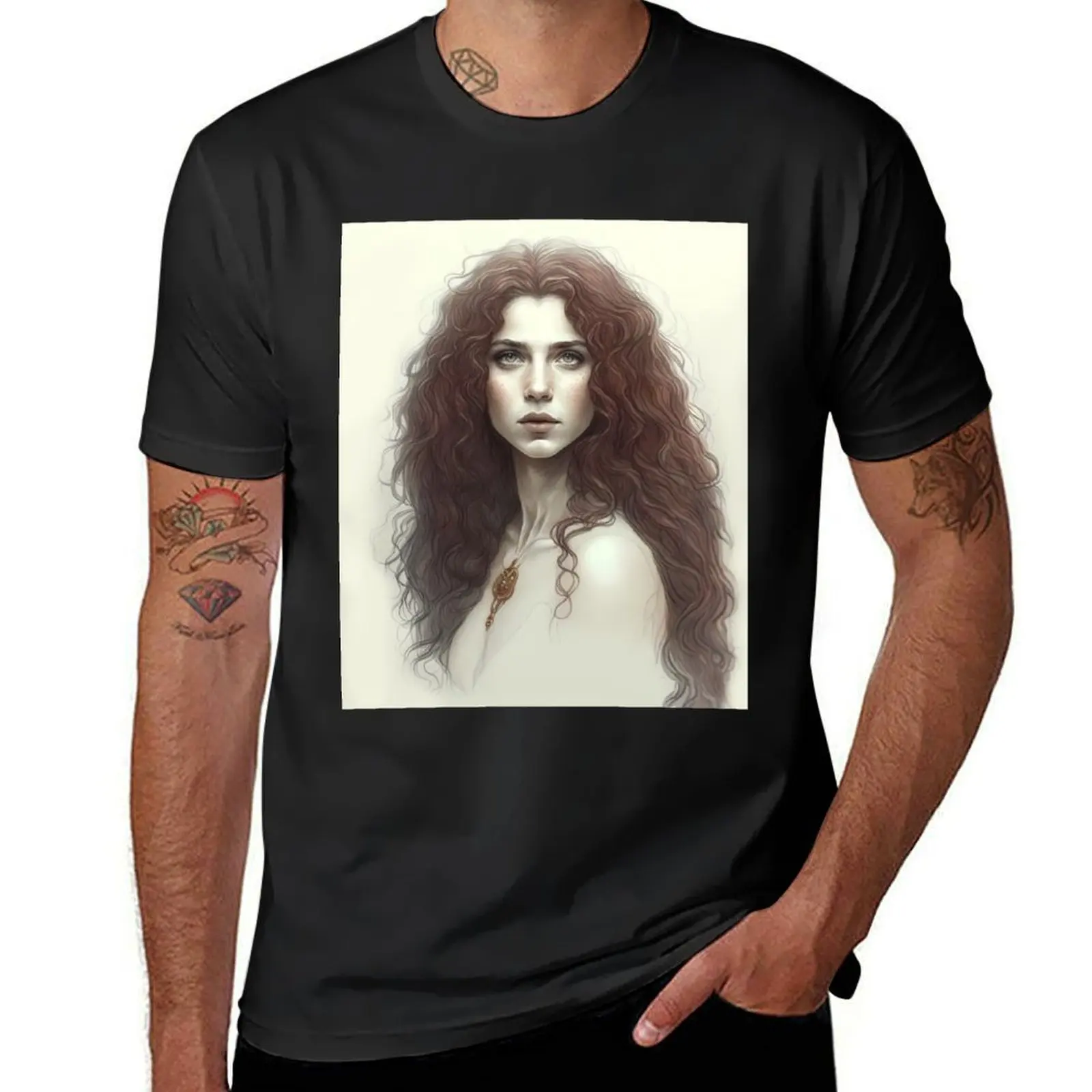 

Redhead woman T-Shirt customs design your own summer top T-shirts for men cotton