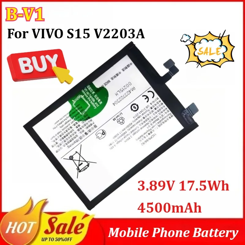 

B-V1/8/9 B-U0/2/3/6/9 Mobile Phone Battery for VIVO S15 V2203A Iqoo Z6 Y77 V2218A X Note T2X X80 Pro V2185A V2145 S15E V2190A