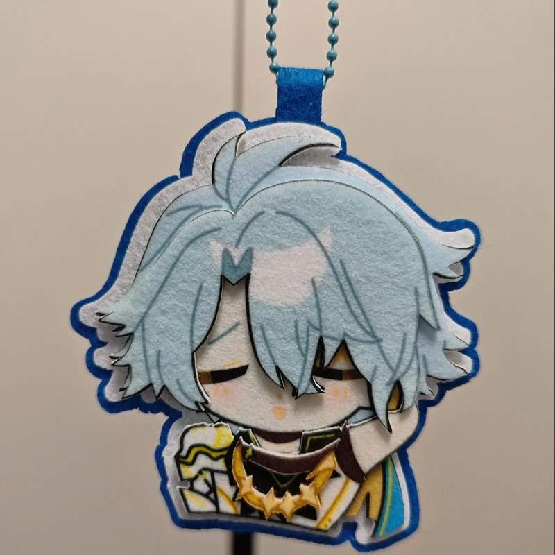 لعبة هونكاي: ستار السكك الحديدية غير المنسوجة التطريز المفاتيح الكرتون Phainon NeiKos496 قلادة كيرينغ حقيبة الملحقات هدية #3