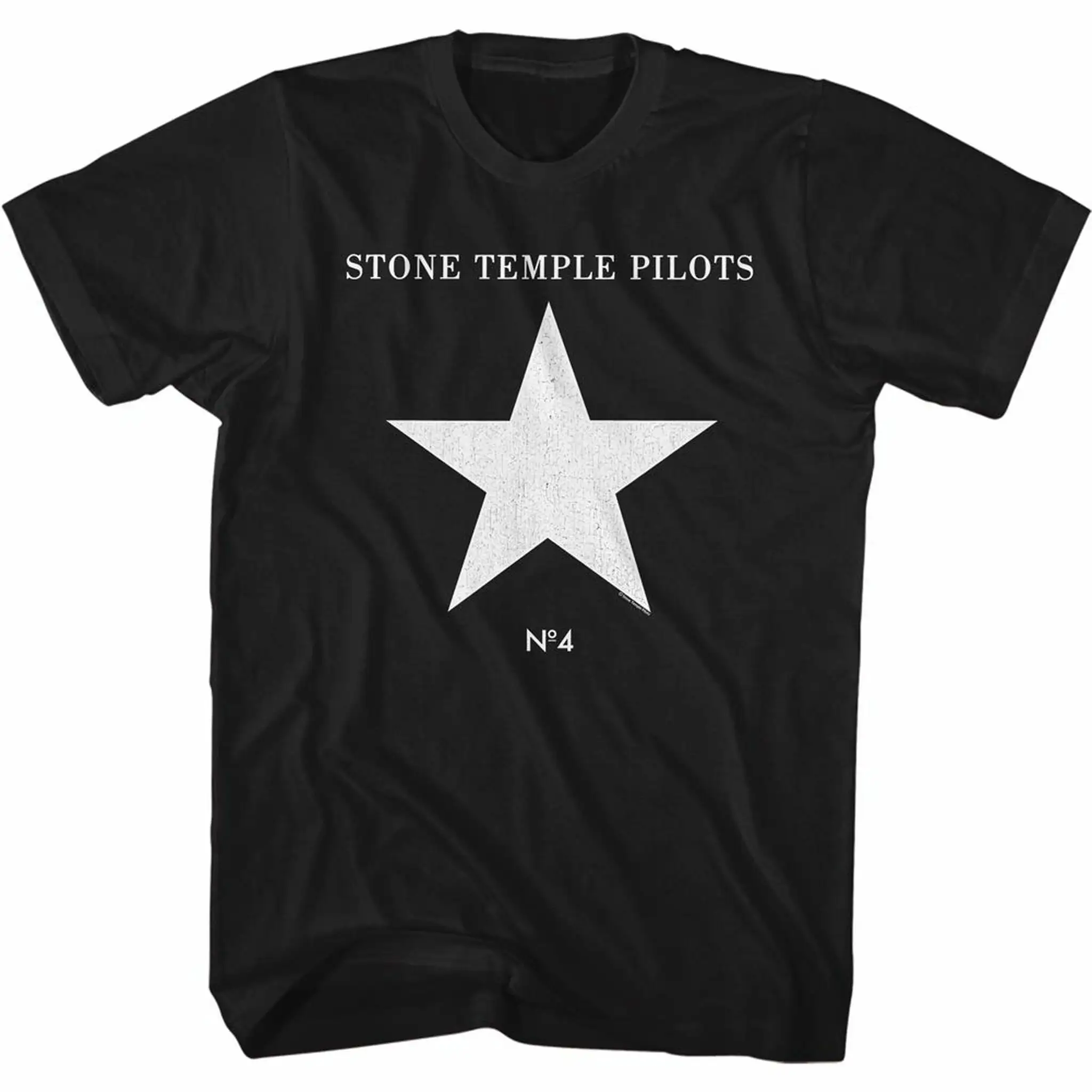 Stone Temple Pilots Number 4 Black Adult T Shirt