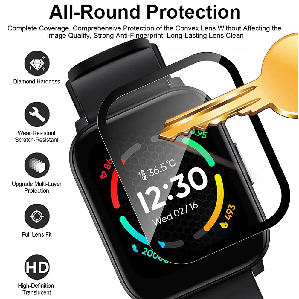 Película protectora completa para Realme Tech Life S100, 3D Película compuesta de superficie, no de vidrio, protección de pantalla para Realme Tech Life S100