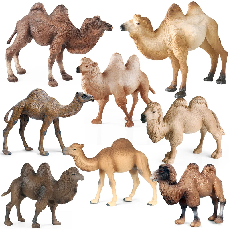 Oenux Wild Desert Camel Simulation Animal Kameel Camel Model Action Figures Solid PVC Figurines Educational Kids Toy Gift