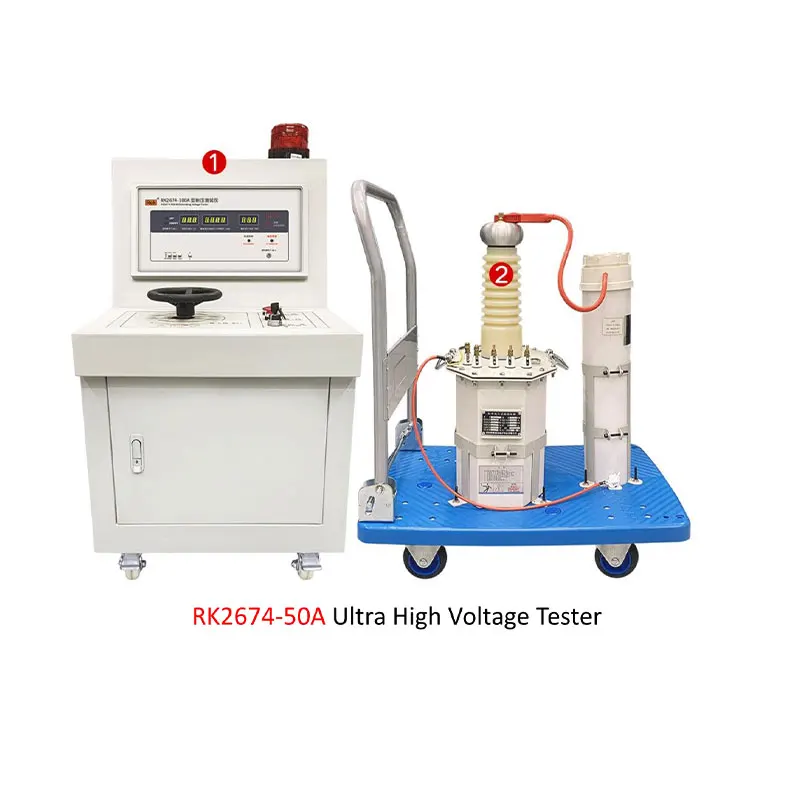 Rek RK2674-50A AC/DC Ultra-high Voltage Tester Hipot Tester, Voltage AC/DC 0-50kV, Current AC 100mA DC 20mA