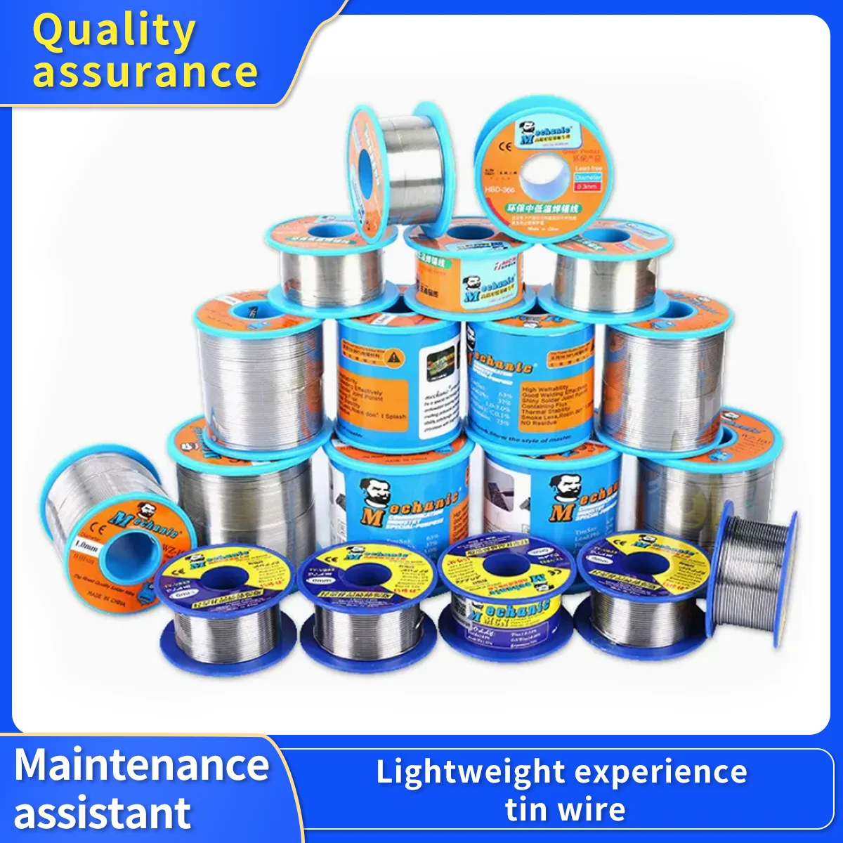 

Rosin Core Solder Wire, Electric Solder Iron Welded with Lead Free, 0.8mm, 1.0 Low Temperature Tin Wire