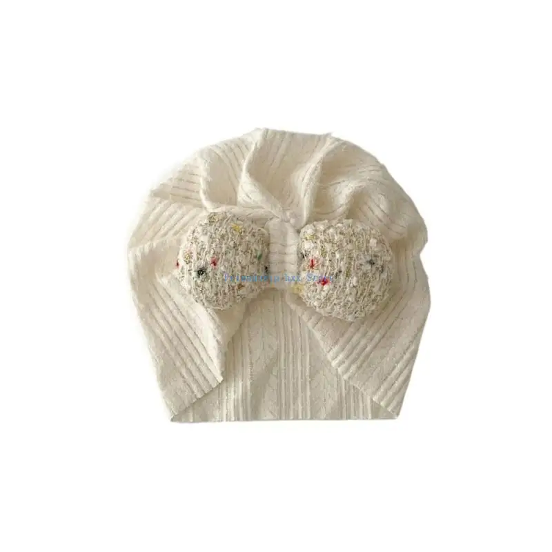 

F1CB Baby Girls Princess Hat Ear Protections Beanie Newborn Lace Bonnet 0-12 Months
