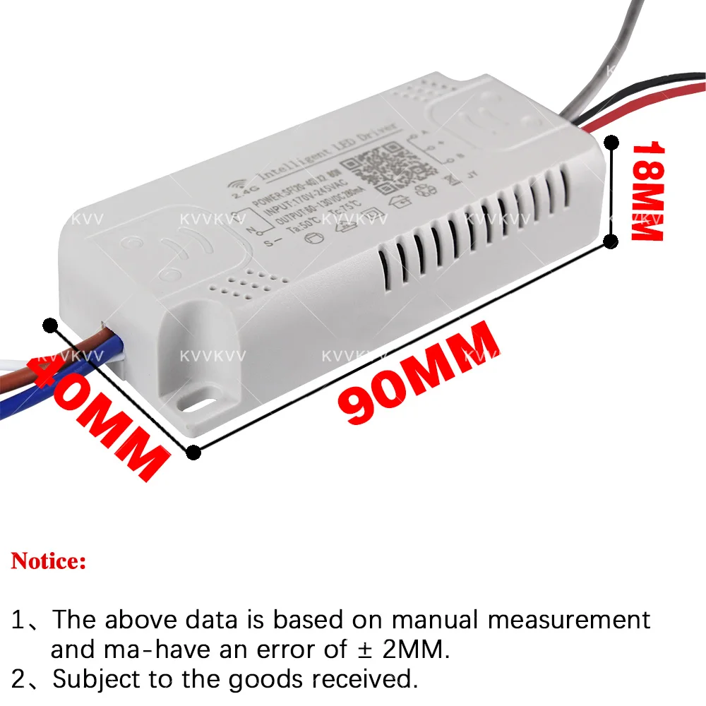 LED 2.4G Driver Remote+APP Control Lighting 160W 140W 80W 100W 120W Transformers For Home Two Color Light Strip DIY Chandelier