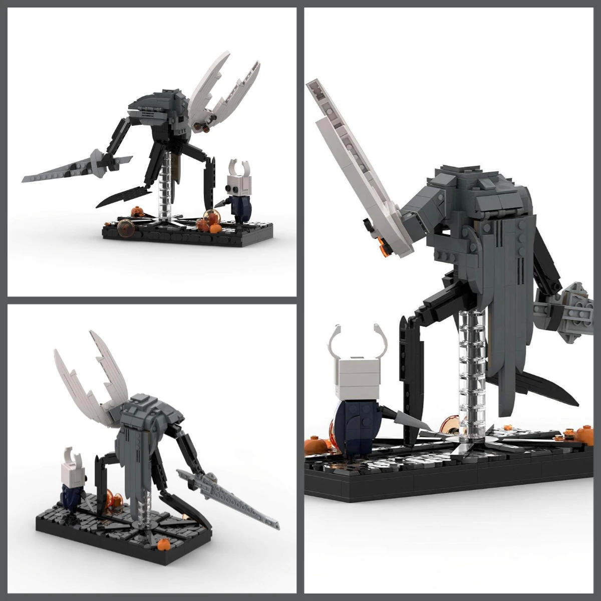 DIY Kinder-Bauklötze Spielzeug MOC Spiel-Actionfiguren Ritter Hohlpuppe Modell Sammlerstück für Erwachsene Geschenk Ornament – Detail 2