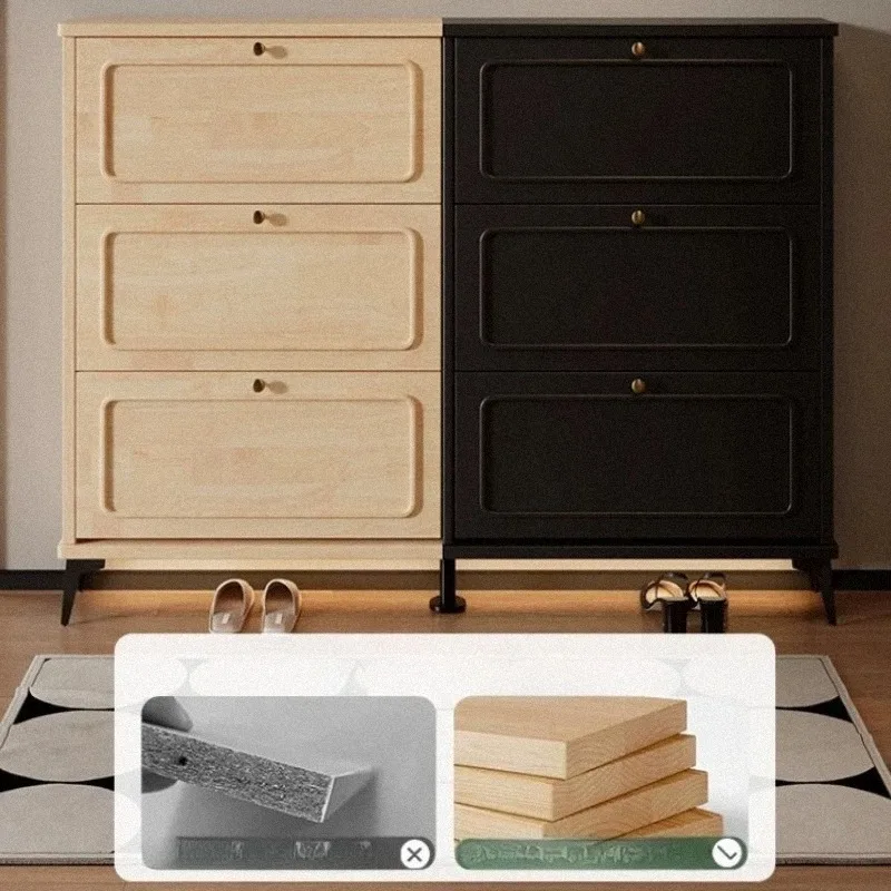 Modern Style Wooden Shoe Cabinet Drawers Dustproof Storage Living Room Shoe Cabinet Space Saving Pojemnik Na Buty Furniture Home