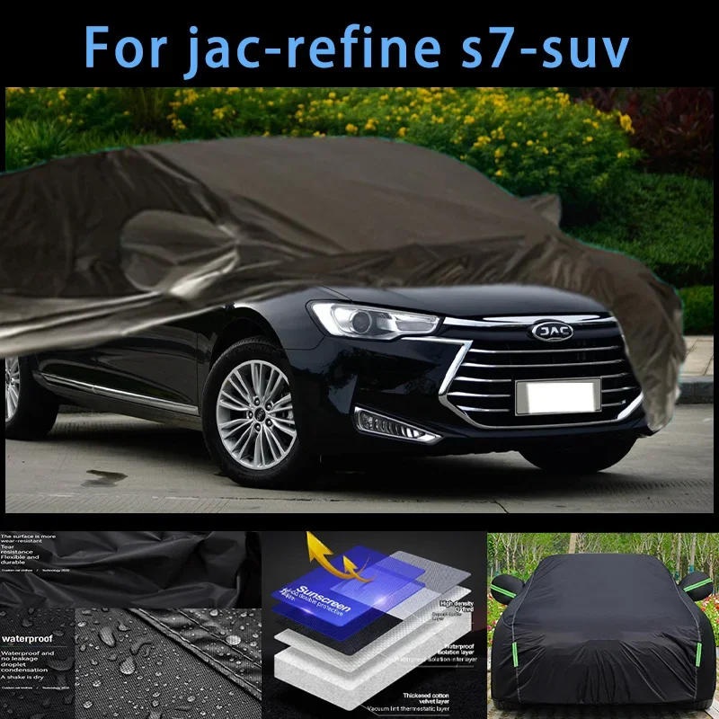 

For jac-refine s7-suv Outdoor Protection Full Car Covers Snow Cover Sunshade Waterproof Dustproof Exterior Car accessories