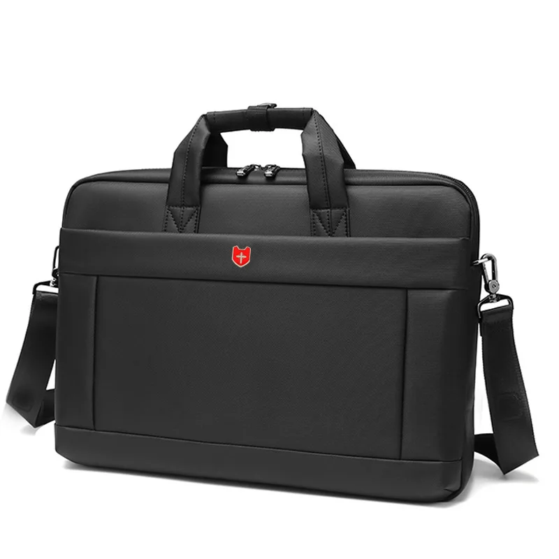 

Swiss Style Men Business Briefcase 15.6 Inch Laptop Bag Waterproof Oxford Handbag Large Capacity Shoulder Messenger Office Bag