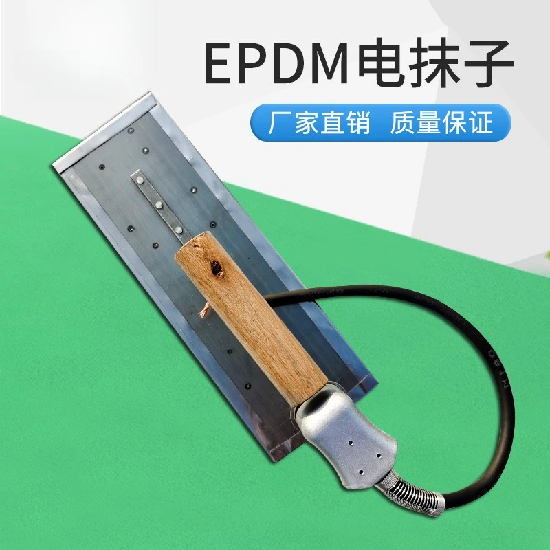 Plastic track particle paving tool, heated trowel