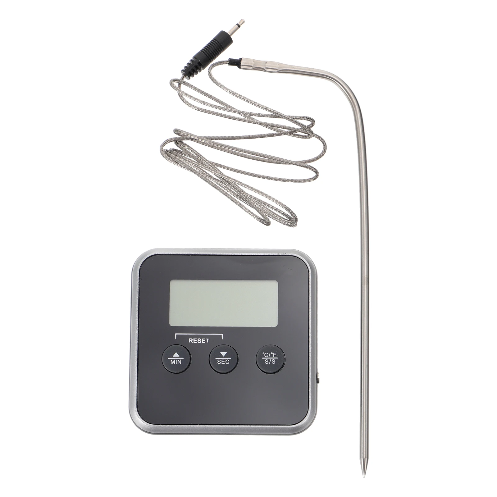 

Digital BBQ Thermometer Waterproof Kitchen Probe Grilling Food Temperature Meter Celsius Fahrenheit Wall Mount Desktop Magnet