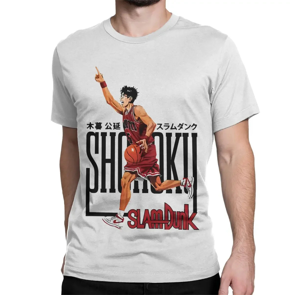 Men Women's Slam Kiminobu Kogure T Shirts Sakuragi Hanamichi Pure Cotton Clothing Short Sleeve Tee Shirt Plus Size T-Shirts