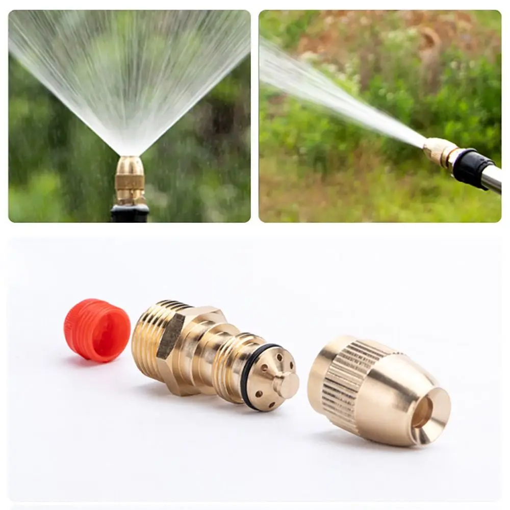 Brass Sprinkler Nozzle Adjustable Atomizing Sprinkler Head Garden Watering Misting Nozzle Drip Irrigation Copper Sprinklers