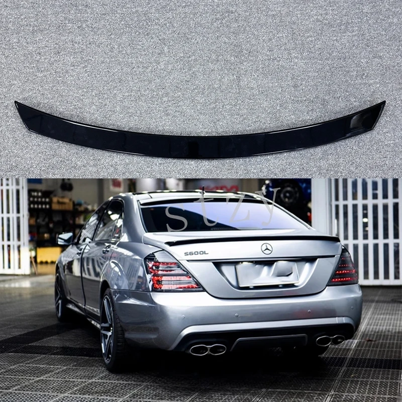 

W221 Rear Roof Spoiler For Mercedes Benz S Class W221 2006-2013 Car ABS Car Rear Top Spoiler Rear Roof Boot Wing Lip