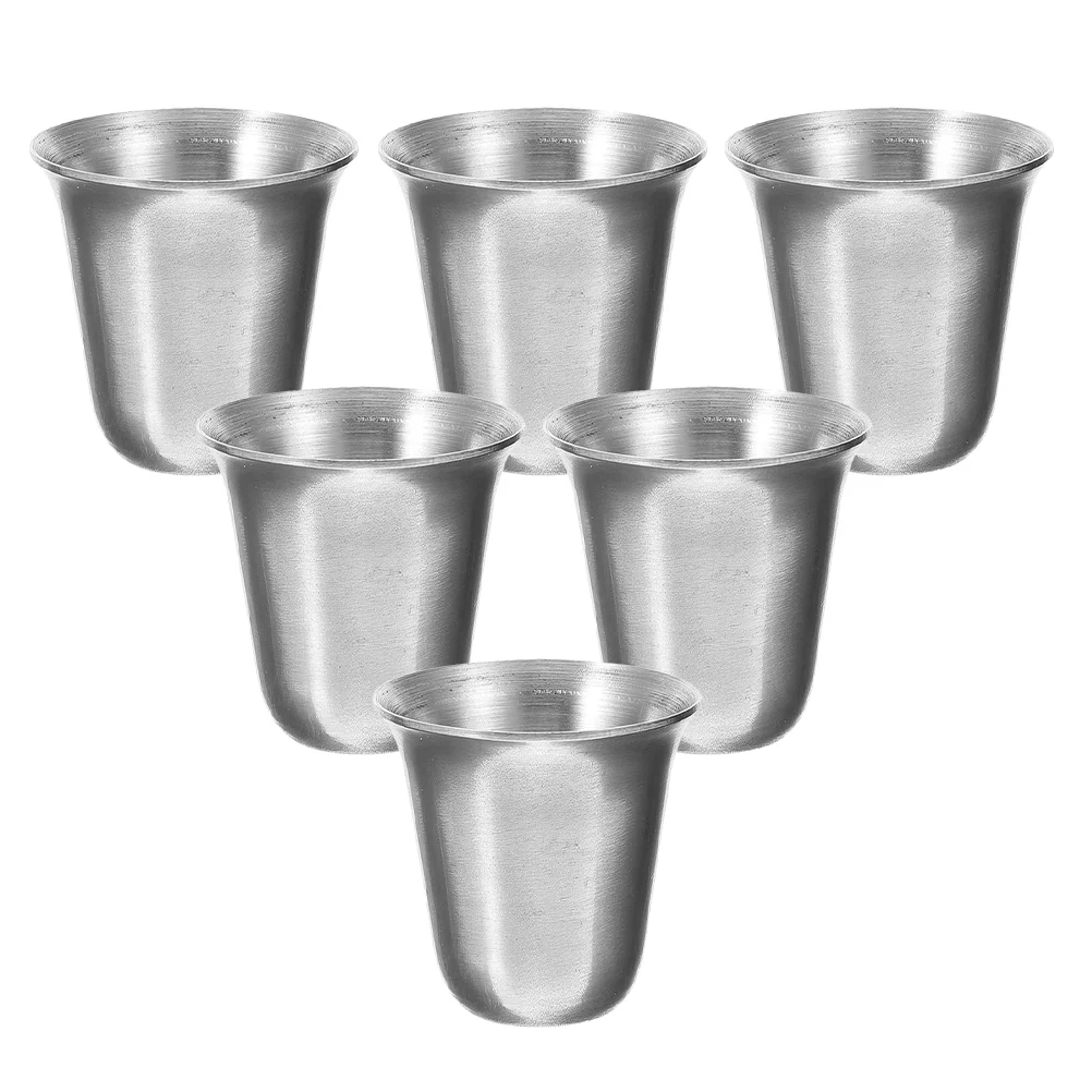 

Portable Stainless Steel Communions Cup Stackable Religious Tableware Glass Cups Collection Kitchen Bar Supplies