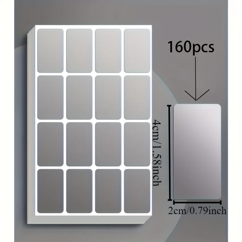 160/250 قطعة من ملصقات الملصقات المقاومة للماء القابلة للفصل، ورق ملصقات مكتوب بخط اليد مناسب لصناديق تخزين المكاتب، ومجلدات النقل #4