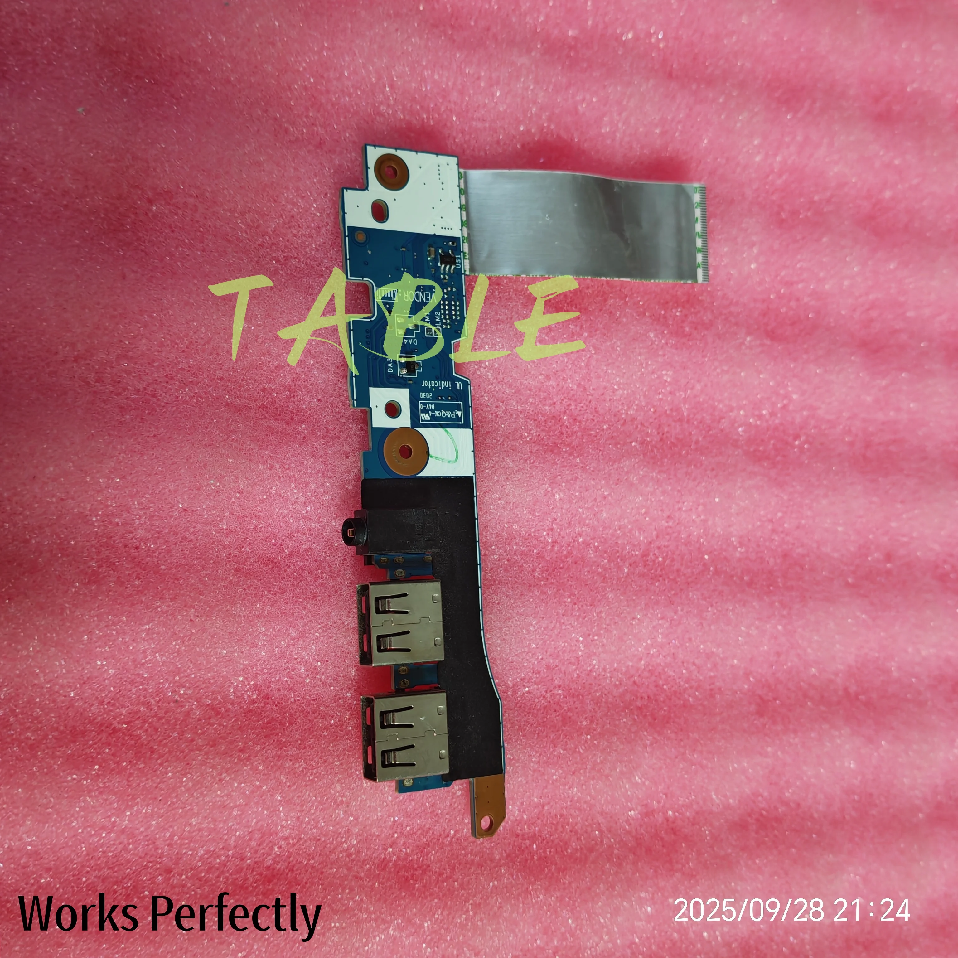

original for HP Pavilion Gaming 17-CD TPN-C142 laptop USB ADUIO IO BOARD and Cable 455OV632L01 free shippping test good
