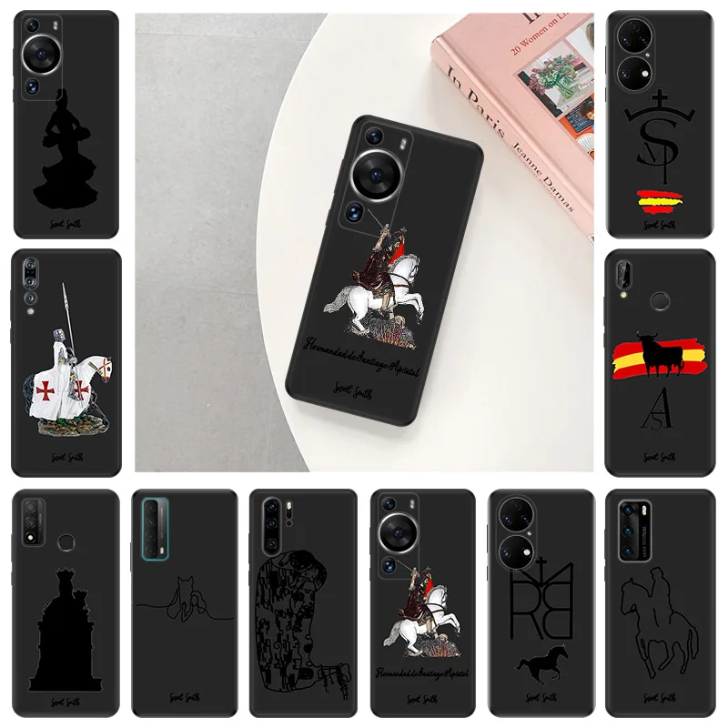 Phone Case For Moto G50 G51 G60 G71 G31 Edge20 30 40 G73 Huawei P40 P30 P20 Horse Knight Flamenco Dancer Matte Anti-Drop Cover