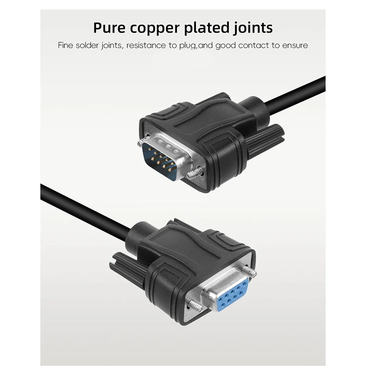 

# 338I DB9 Беспаечный удлинительный кабель, DB9 RS232 D-SUB Модуль сигнала последовательного разъема «папа» и «мама» (пластик)