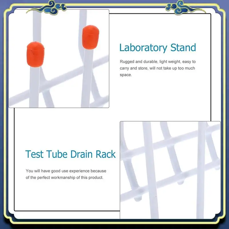 

Портативная лабораторная сушилка 5X с 24 колышками, лабораторная стойка для стеклянной посуды, проволочная сушилка для стеклянной посуды, настенное крепление/окремостоящая лабораторная сушилка для стекла