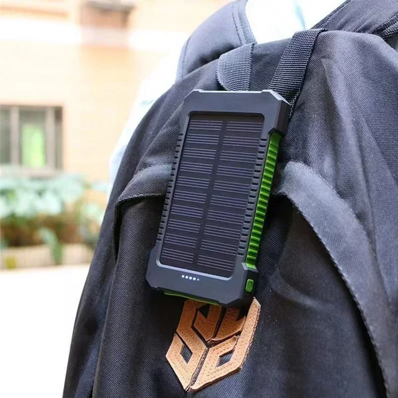 For Solar Power Bank 200000mAh External Battery Fast Charging waterproof Powerbank With SOS Flashlight Poverbank