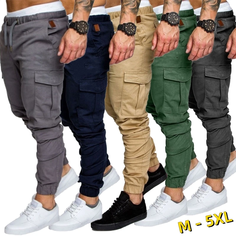 

Men's overalls Fitness Training Sports Pants Jogger Men's Fashion Casual Feet Sports Pants Bottoms Sportswear