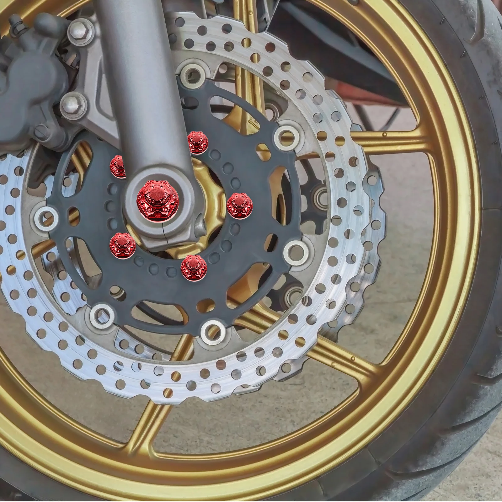 

1Set Motorcycle Engine Bolt Caps Covers Decorative Screw Caps Universal Fit Stylish Design Long-Lasting ABS Material