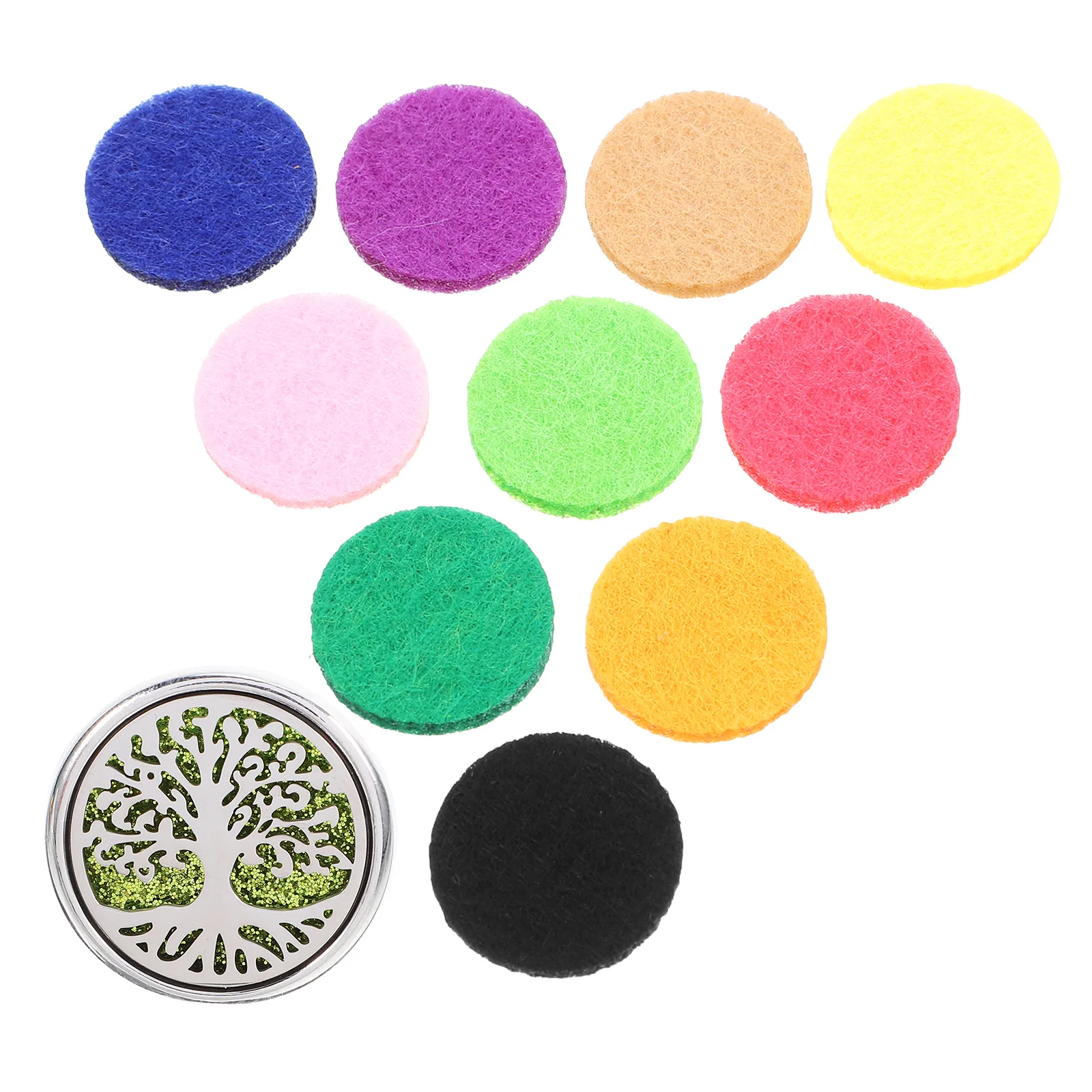 

1pcs Stainless Steel Car Perfume Clip Diffuser 10 Aromatous Cotton Slices Multicolor Durable Air Freshener For Car Office Home