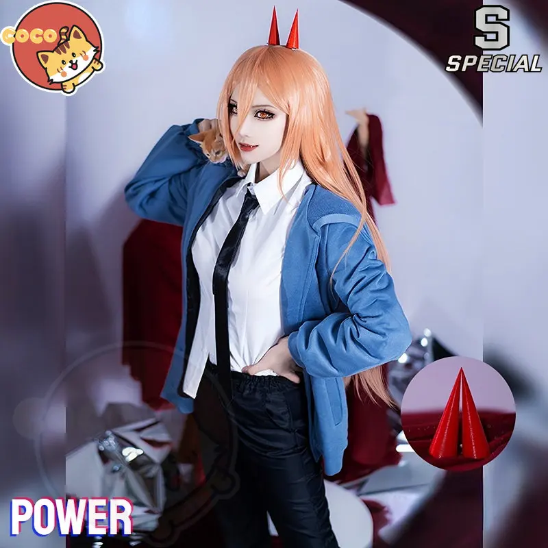 

CoCos-S Anime Chainsaw Man Power Cosplay Costume Anime Cos Chainsaw Man Cosplay Blood Devil Power Costume and Cosplay Wig