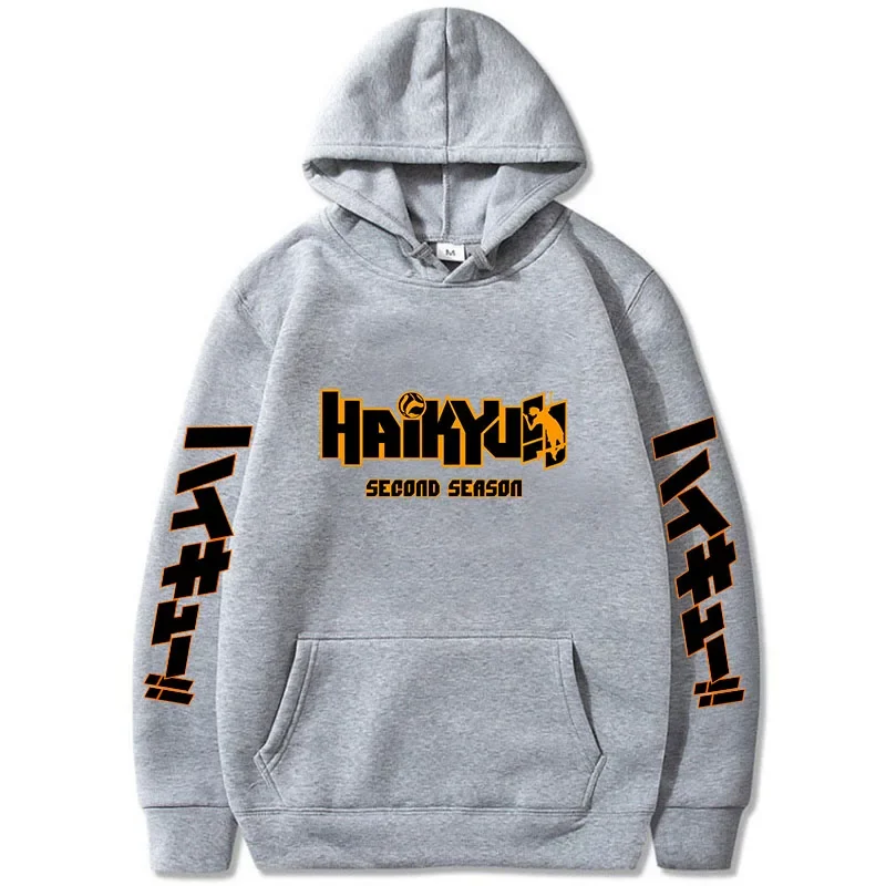 2024 Spring Men\'s Hoody Japan Anime Haikyuu Manga Printed Hoodies Men New Fashion Hoody Hip Hop Sweatshirts Pullovers Clothing