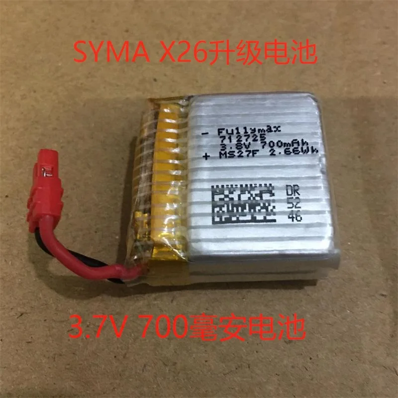 Upgrading Lithium Batteries 3.8V 700mAh for Syma X26 RC Drone Original Accessories