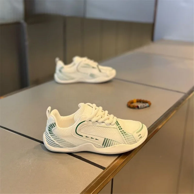 

2025 Summer Breathable Canvas Design Casual Board Shoes with Soft Sole and Lightweight Sporty Comfort Footwear for Men's Trendy